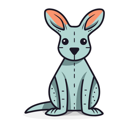 Kangaroo icon. Cartoon illustration of kangaroo vector icon for web designのイラスト素材