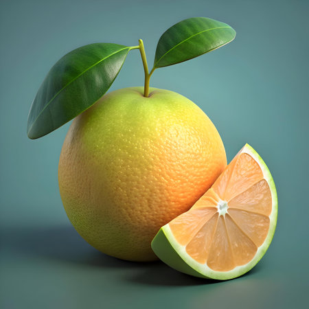 A 3D rendered image of a prickly pear. featuring realistic details and a vibrant color palette. Perfect for illustrating healthy eating. Mediterranean cuisine. and fruit themed designs.の素材