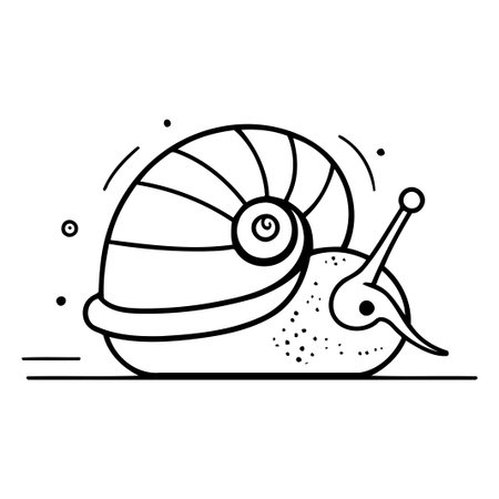 Snail icon. Cartoon illustration of snail vector icon for web designのイラスト素材