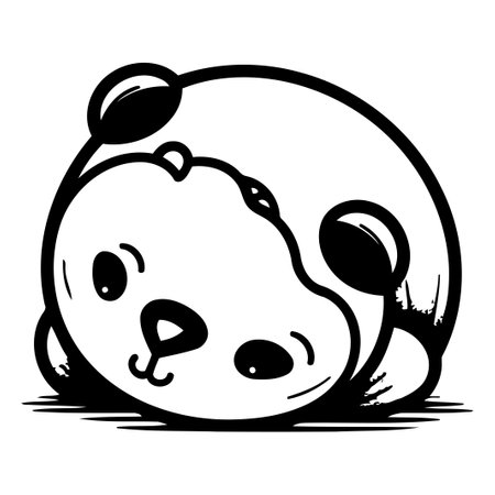 Cute cartoon ladybug isolated on white background. Vector illustration.のイラスト素材