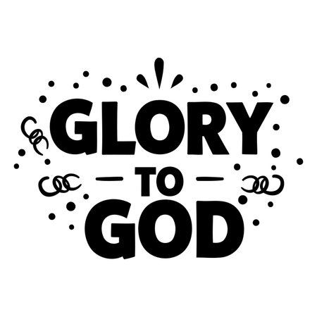 Bold, impactful typography graphic.  Perfect for religious or inspirational marketing, posters, and social media.のイラスト素材