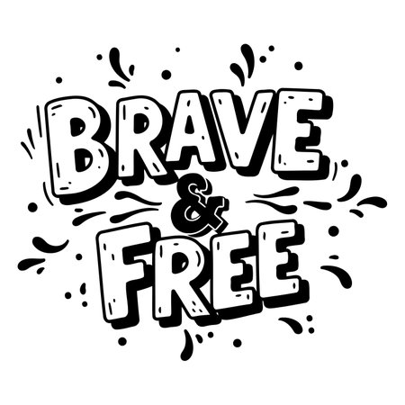 Bold, hand-drawn typography graphic perfect for motivational marketing or social media posts.  Use for posters, apparel, or web design.のイラスト素材