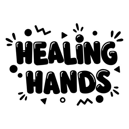 Bold, bubble-lettered graphic perfect for uplifting social media posts, merchandise, or motivational posters.  Suitable for health, wellness, or motivational themes.のイラスト素材