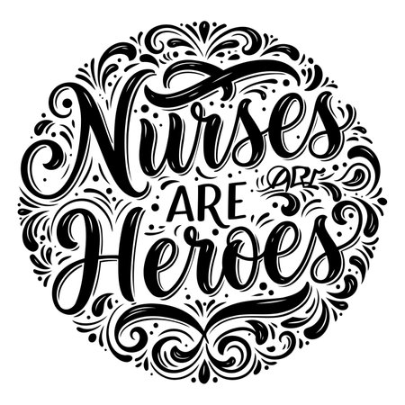 Elegant, black and white graphic design with decorative flourishes; perfect for motivational marketing materials, healthcare-related posters or social media posts.のイラスト素材