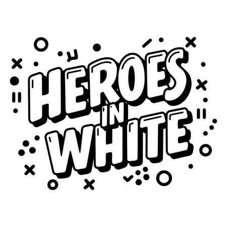 Bold, stylized text with comic book-inspired graphic elements. Ideal for marketing materials, t-shirts, or social media posts.のイラスト素材