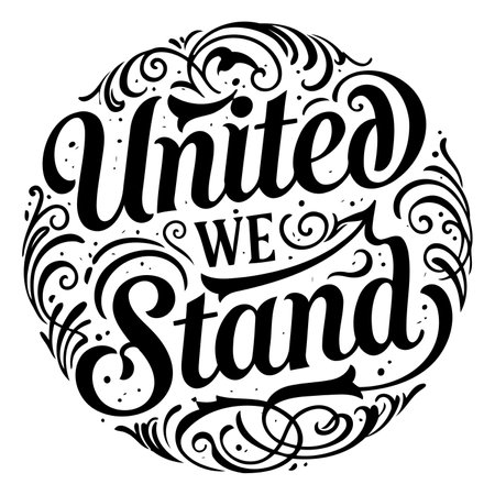 Ornate, black and white, inspirational typography graphic perfect for motivational posters, social media graphics, or print ads. Ideal for marketing, social media, or educational use.のイラスト素材