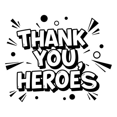 Bold, comic-style graphic design perfect for expressing gratitude.  Suitable for social media, advertising, or educational use.のイラスト素材