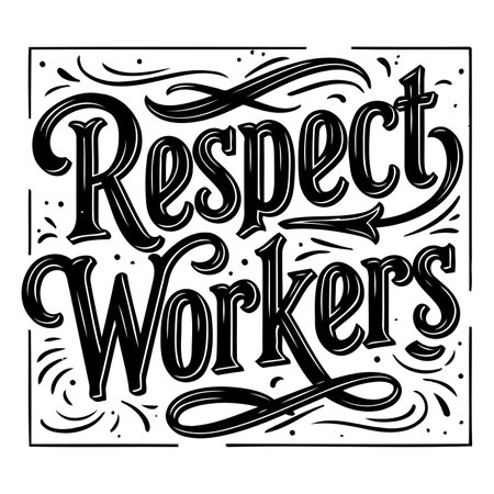 Bold, decorative typography graphic design perfect for social media posts, posters, or print.  Suitable for marketing or social impact campaigns.のイラスト素材