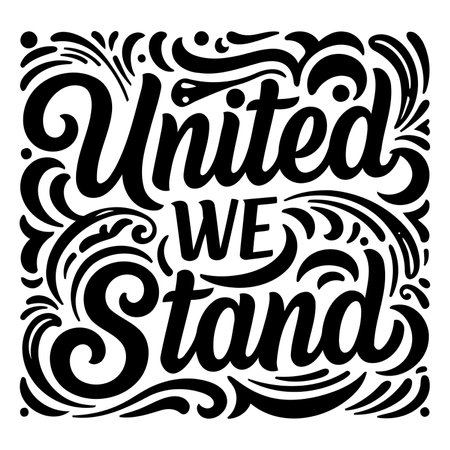 Motivational quote graphic, bold lettering, ornate swirls, perfect for apparel, posters, or social media.のイラスト素材