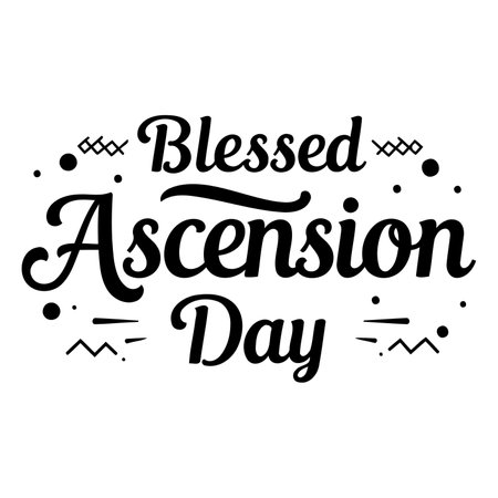 Stylish, black and white graphic design perfect for religious-themed marketing materials or educational use.  Features decorative accents.のイラスト素材