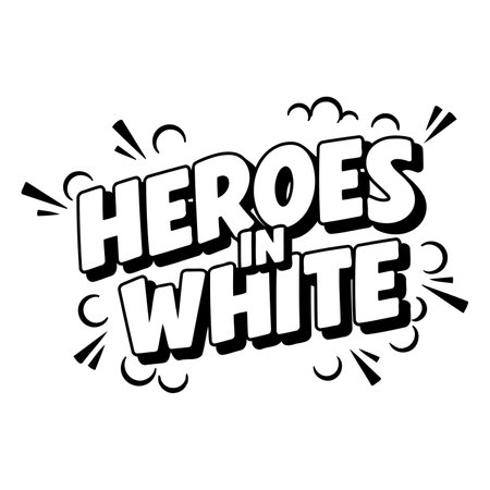 Bold, stylized text graphic in comic book style. Ideal for marketing, social media, or editorial use featuring motivational themes or heroism.のイラスト素材