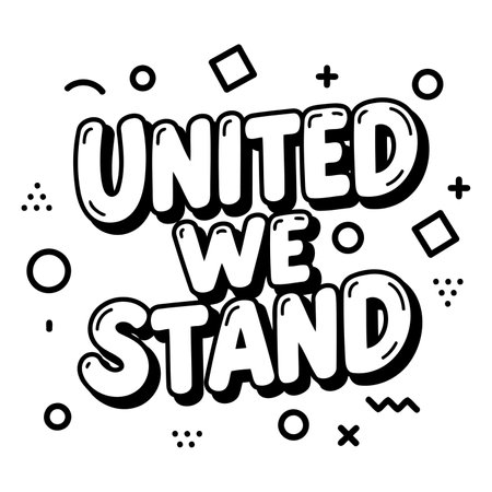 Bold, stylized typography graphic perfect for social media, posters, or marketing materials.  Modern, motivational aesthetic.のイラスト素材