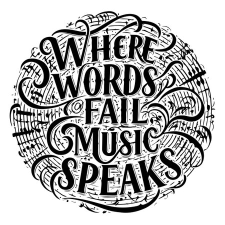 Black and white motivational quote graphic designのイラスト素材