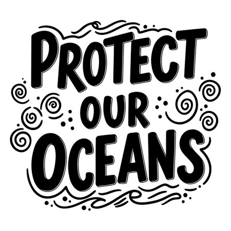 Protect Our Oceans Graphicのイラスト素材