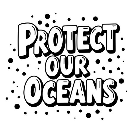 Protect Our Oceans Graphicのイラスト素材