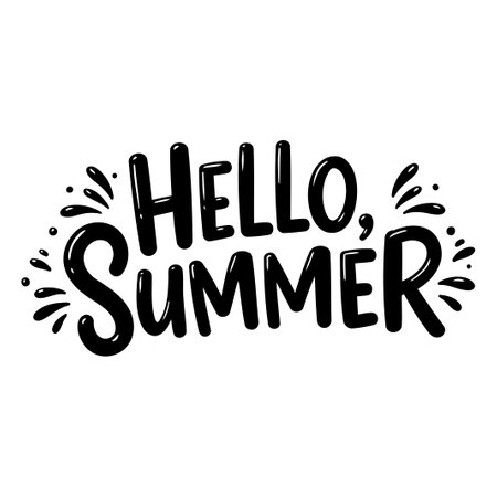 Hello Summer Graphic Designのイラスト素材