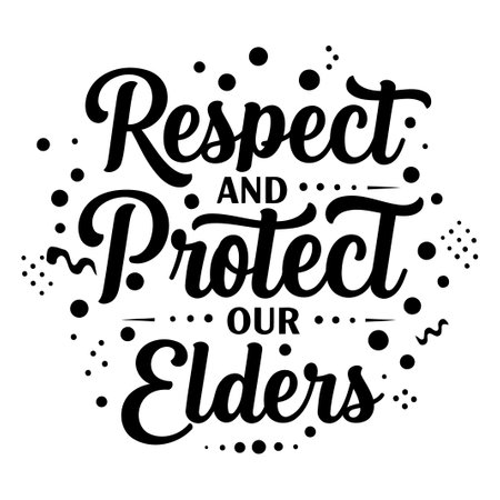 Respect and Protect Our Elders Graphicのイラスト素材
