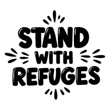 Stand With Refugees Graphicのイラスト素材