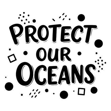 Protect Our Oceans Graphicのイラスト素材