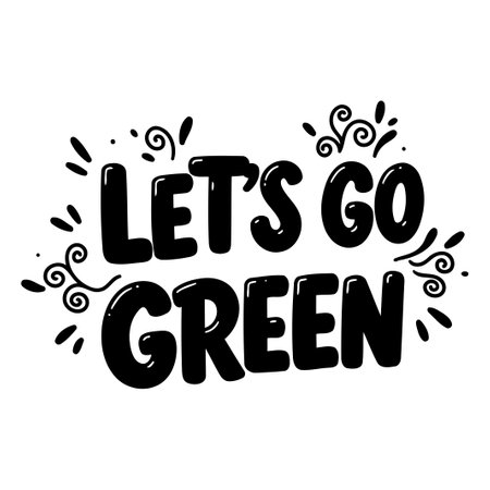 Let's Go Green Graphic Designのイラスト素材