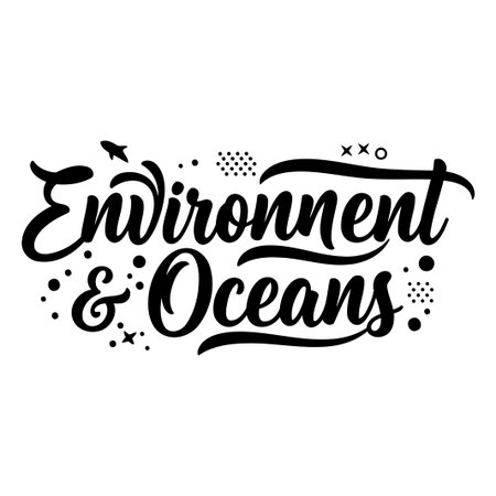 Environment & Oceans Graphic Designのイラスト素材
