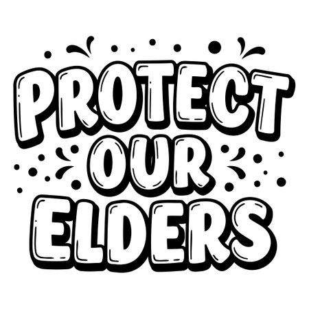 Protect Our Elders Graphic Designのイラスト素材