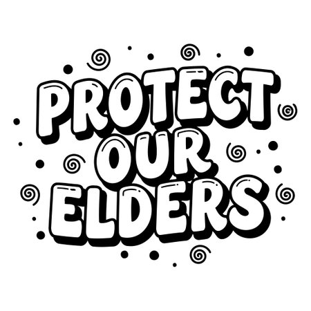 Protect Our Elders Graphic Designのイラスト素材
