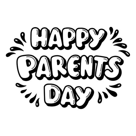 Happy Parents Day Graphicのイラスト素材