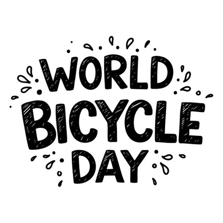 World Bicycle Day Graphicのイラスト素材
