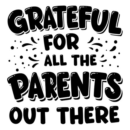 Grateful message for parentsのイラスト素材
