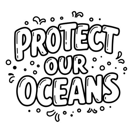 Protect Our Oceans Graphicのイラスト素材