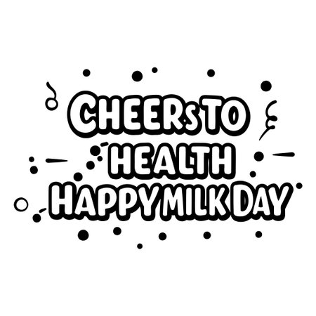 Happy Milk Day Graphicのイラスト素材