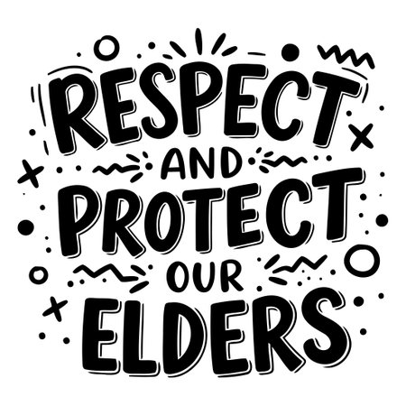 Respect and Protect Our Elders Graphicのイラスト素材