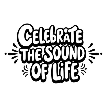 Black and white motivational quote imageのイラスト素材