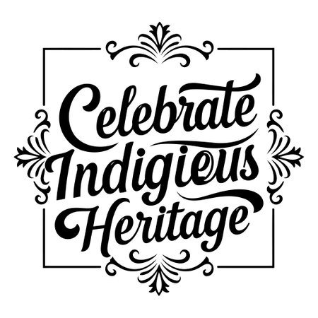 Celebrate Indigenous Heritage Graphic Designのイラスト素材