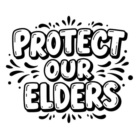 Protect Our Elders Graphic Designのイラスト素材