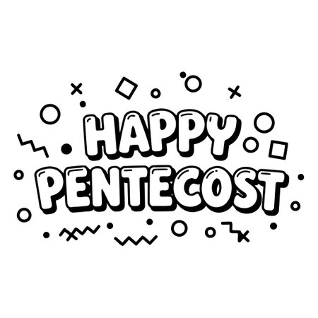 Happy Pentecost Graphic Designのイラスト素材