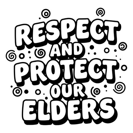 Respect and Protect Our Elders Graphicのイラスト素材
