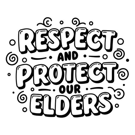 Respect and Protect Our Elders Graphicのイラスト素材