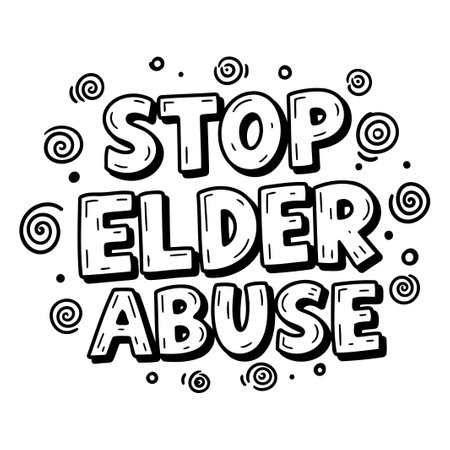 Stop Elder Abuse Graphicのイラスト素材