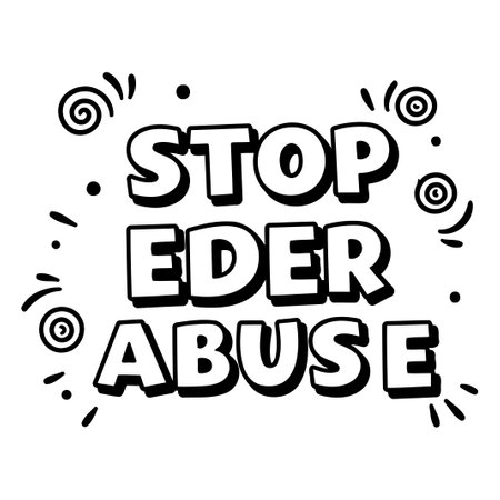 Stop Elder Abuse Graphicのイラスト素材