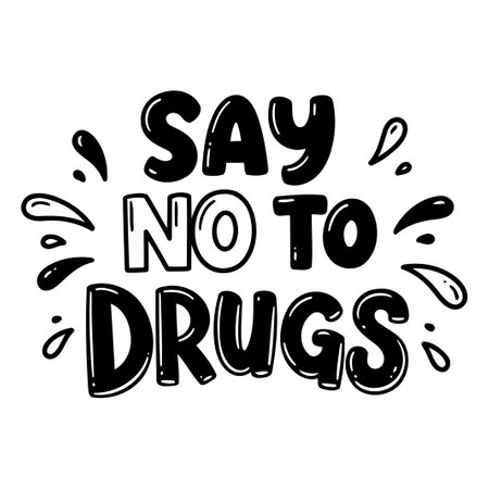 SAY NO TO DRUGS Graphic Imageのイラスト素材