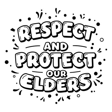 Respect and Protect Our Elders Graphicのイラスト素材