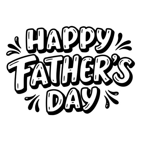 Happy Father's Day graphic designのイラスト素材
