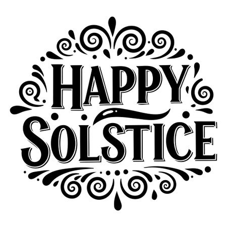Happy Solstice Graphic Designのイラスト素材