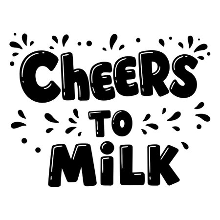 Cheers to Milk Graphic Designのイラスト素材
