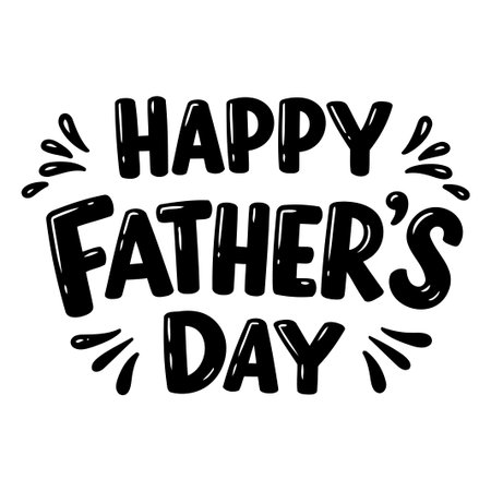 Happy Father's Day Graphic Designのイラスト素材