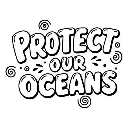Protect Our Oceans Graphicのイラスト素材