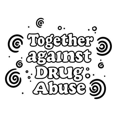 Anti-Drug Abuse Graphicのイラスト素材