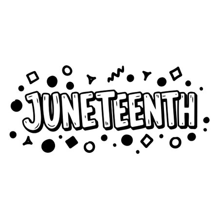 Juneteenth Graphic Designのイラスト素材